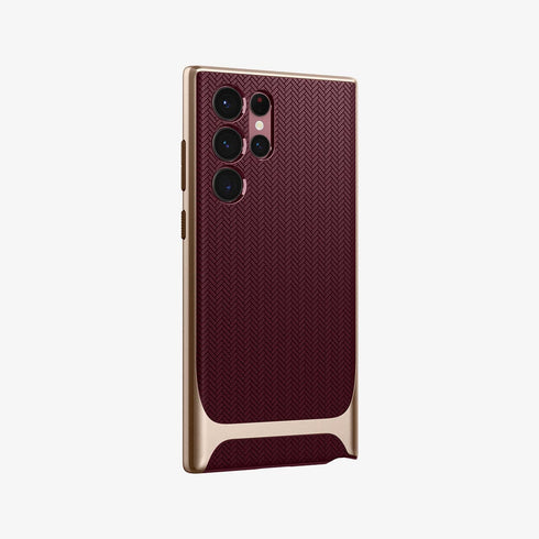 ACS03926 - Galaxy S22 Ultra 5G Case Neo Hybrid in gunmetal showing the back